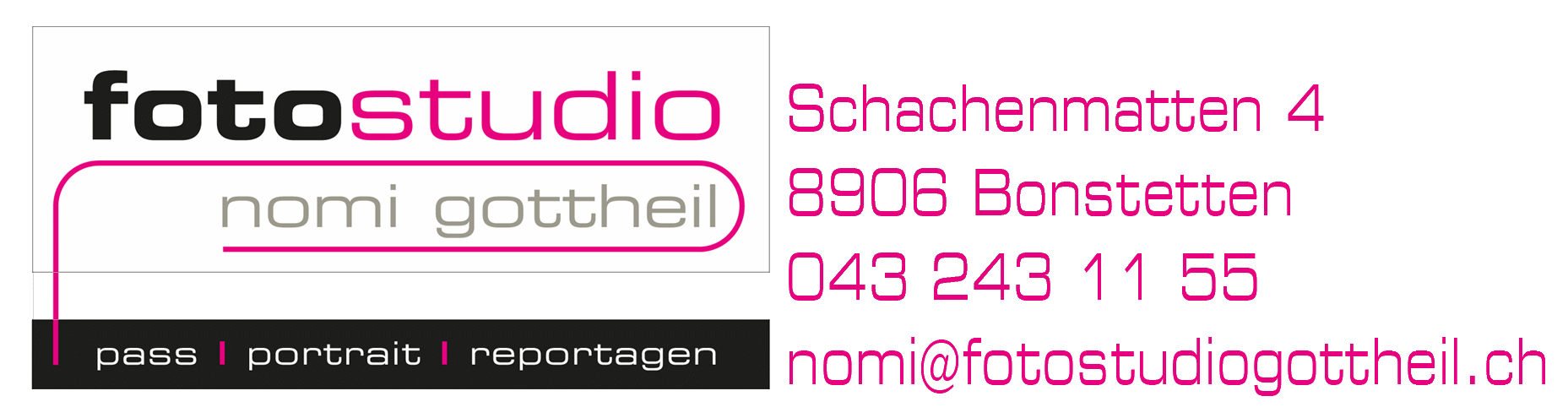 Fotostudio Nomi Gottheil, Tel: 043 243 11 55